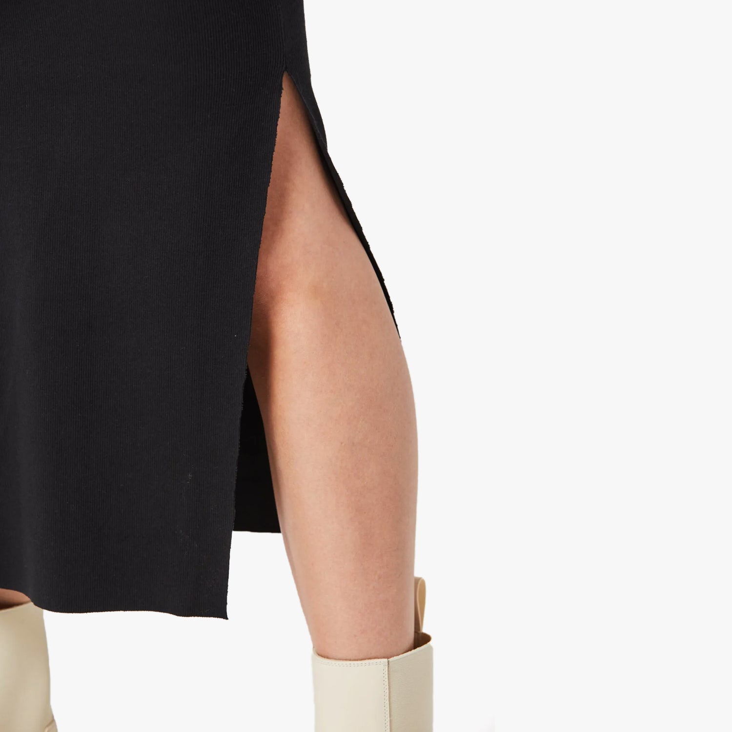 Thom Krom Black Ribbed Dress