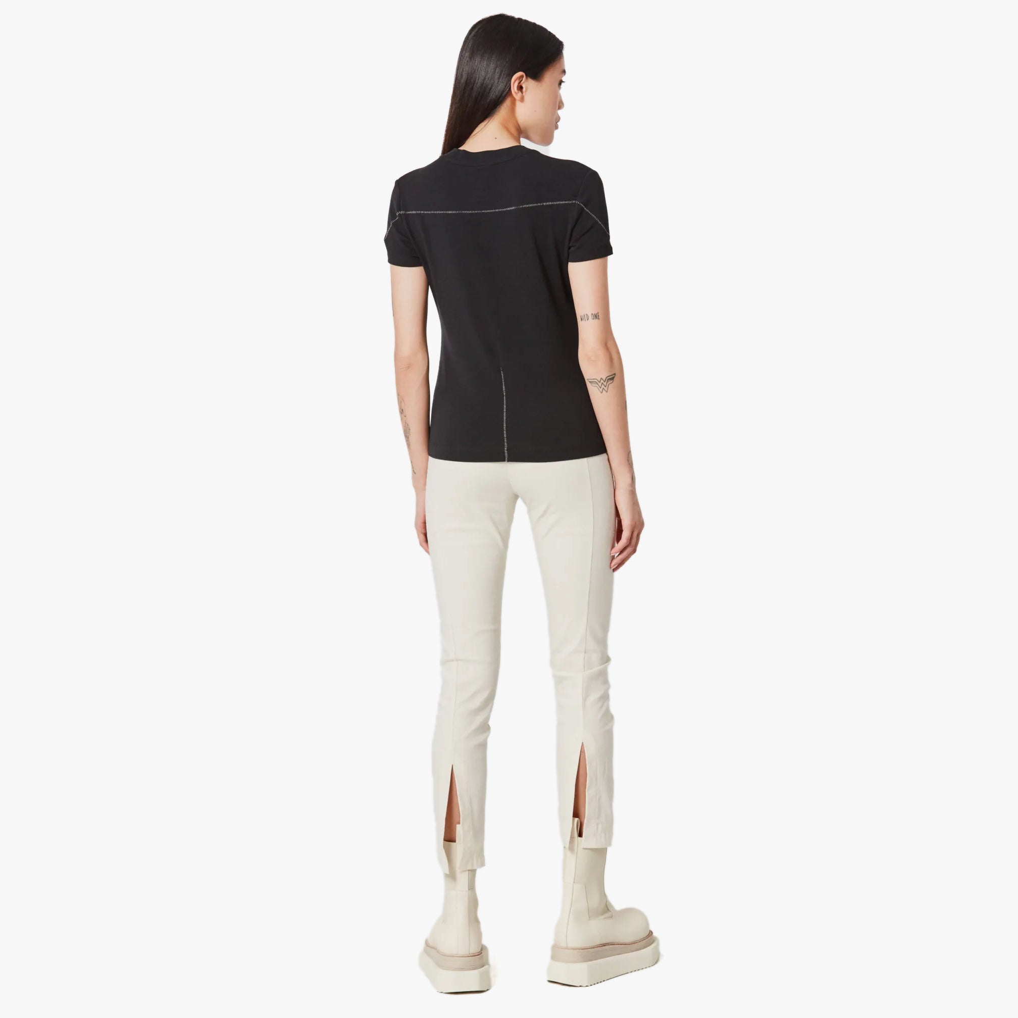 Thom Krom Black Cotton T-Shirt