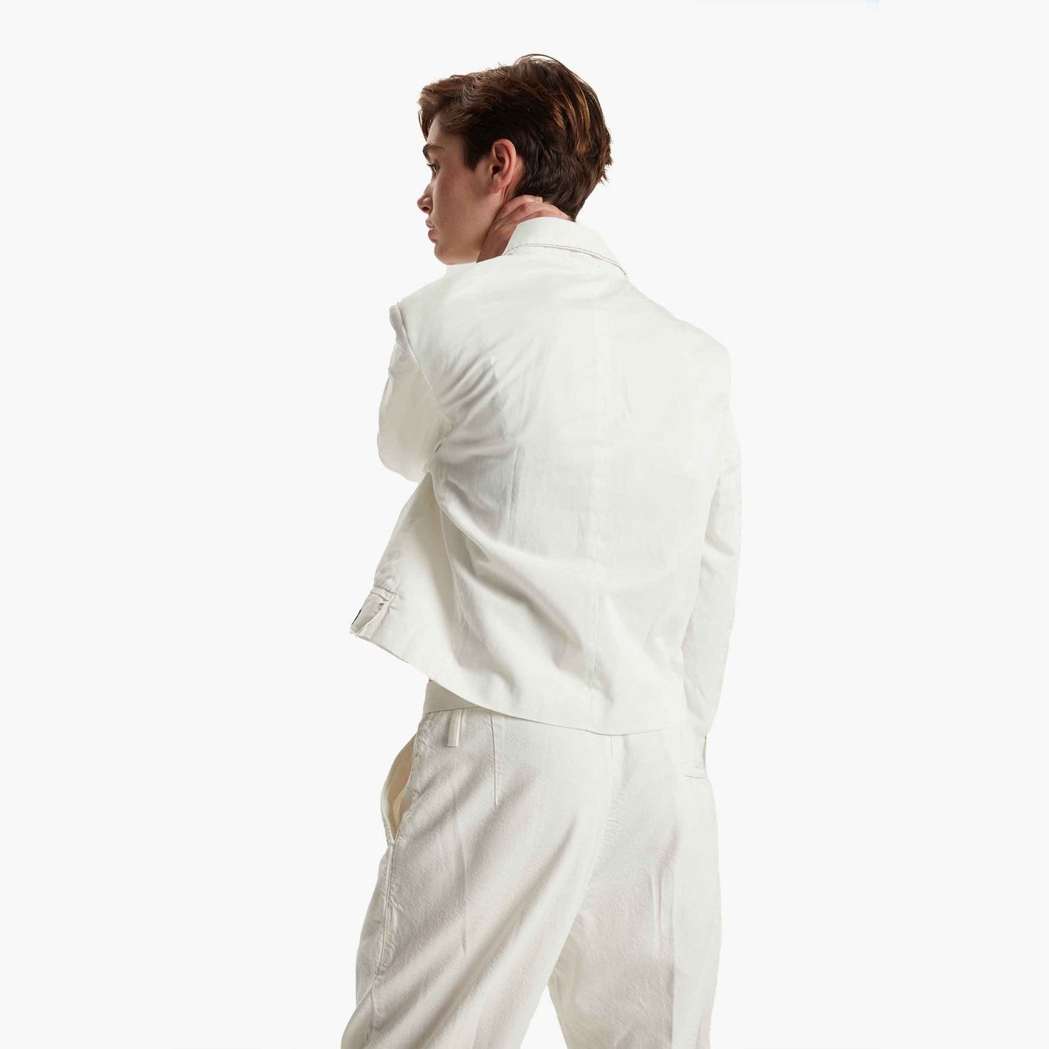 Umit Unal Cotton Cropped Blazer Jacket